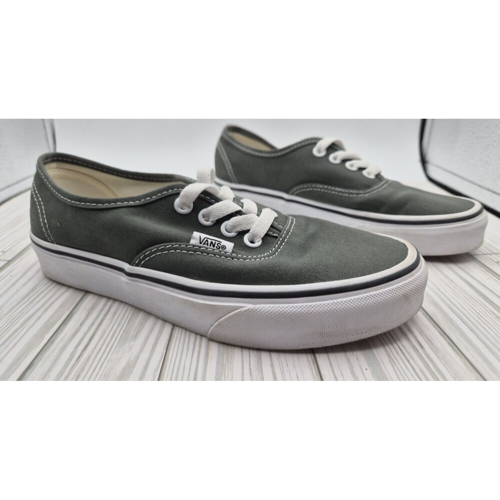 Vans Off the Wall Army Olive Green Sneakers VG Mens 5 Womens 6.5